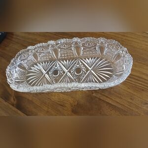 Crystal Clear Glass Serving Dish